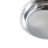 Wooden Handle 304 Stainless Steel Frying Pan Flat Bottom Cooking Pan Omelette Pan  Home