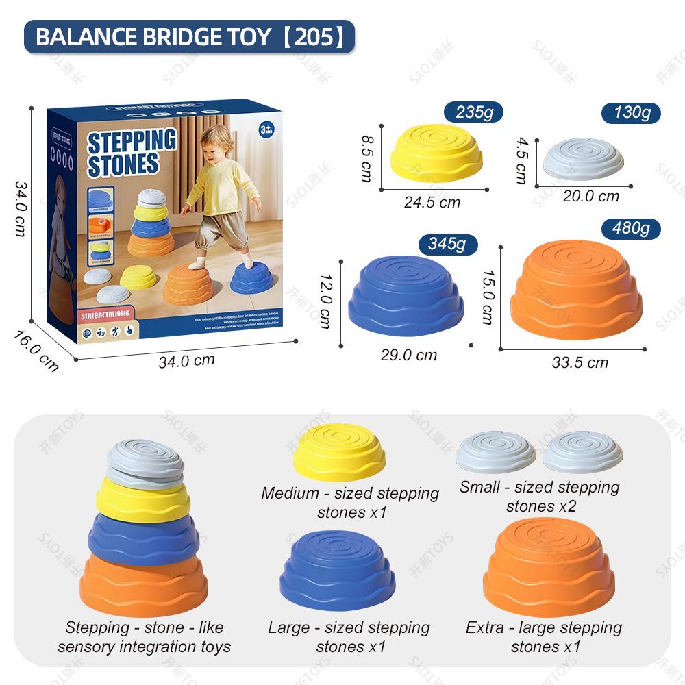 Children s Sensory Balance Stones - Tactile River Crossing Outdoor Toys