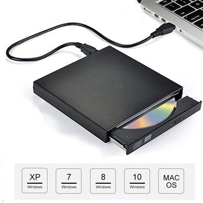 Slim Portable USB 2.0/3.0 External DVD Optical Drive CD/DVD-ROM CD/DVD-RW Player Burner for Laptop/Desktop/PC
