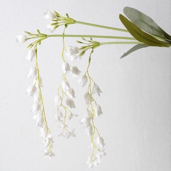 42,5" Langer Maiglöckchen-Stiel Künstliche Hängende Maiglöckchen-Blumen-Girlande für Hohe Vase Hochzeitsveranstaltung Veranda Gartenraum Hintergrunddekoration