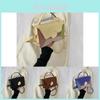 Stylish Small Square Bag For Autumn Trendy Color Block Shoulder Tote In Black Brown Blue Yellow