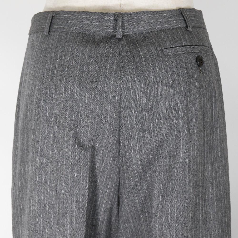 Burberry Wide Pants Pants Center Press Gray Wool/silk Women Used