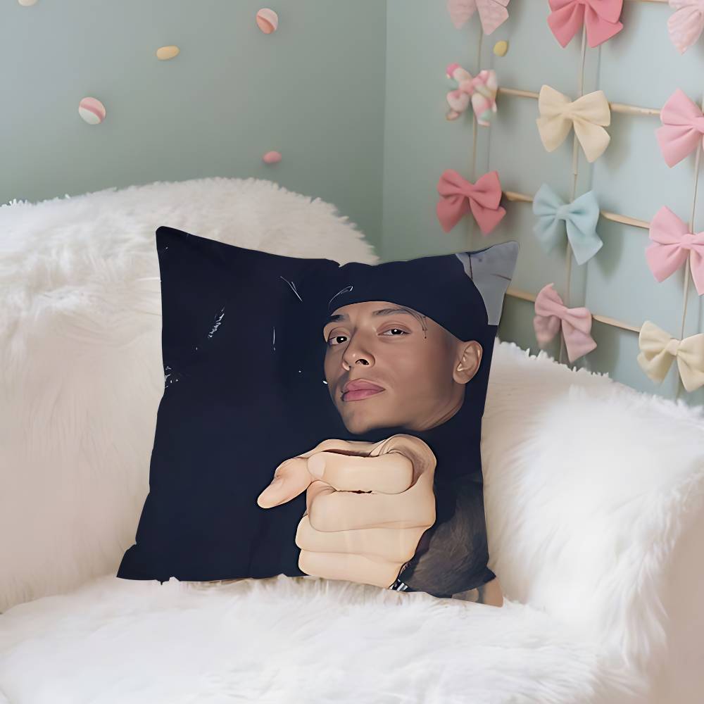 Central Cee Uk Rapper Case Plush Fabric Soft Pillowcase Double Sided Print Cushion Cover Household Gifts