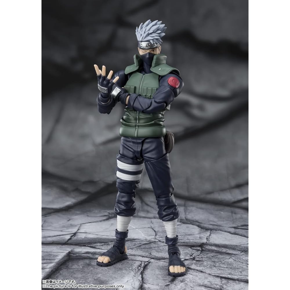 TAMASHII NATIONS S.H. Figuarts Naruto Kakashi Hero Figure 160mm ABS PVC Painted Articulated Collectible