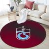 Trabzonspor Round Area Rug,Carpet Rug for Living Room Bedroom Sofa Playroom Decor,Non-slip Floor Mat