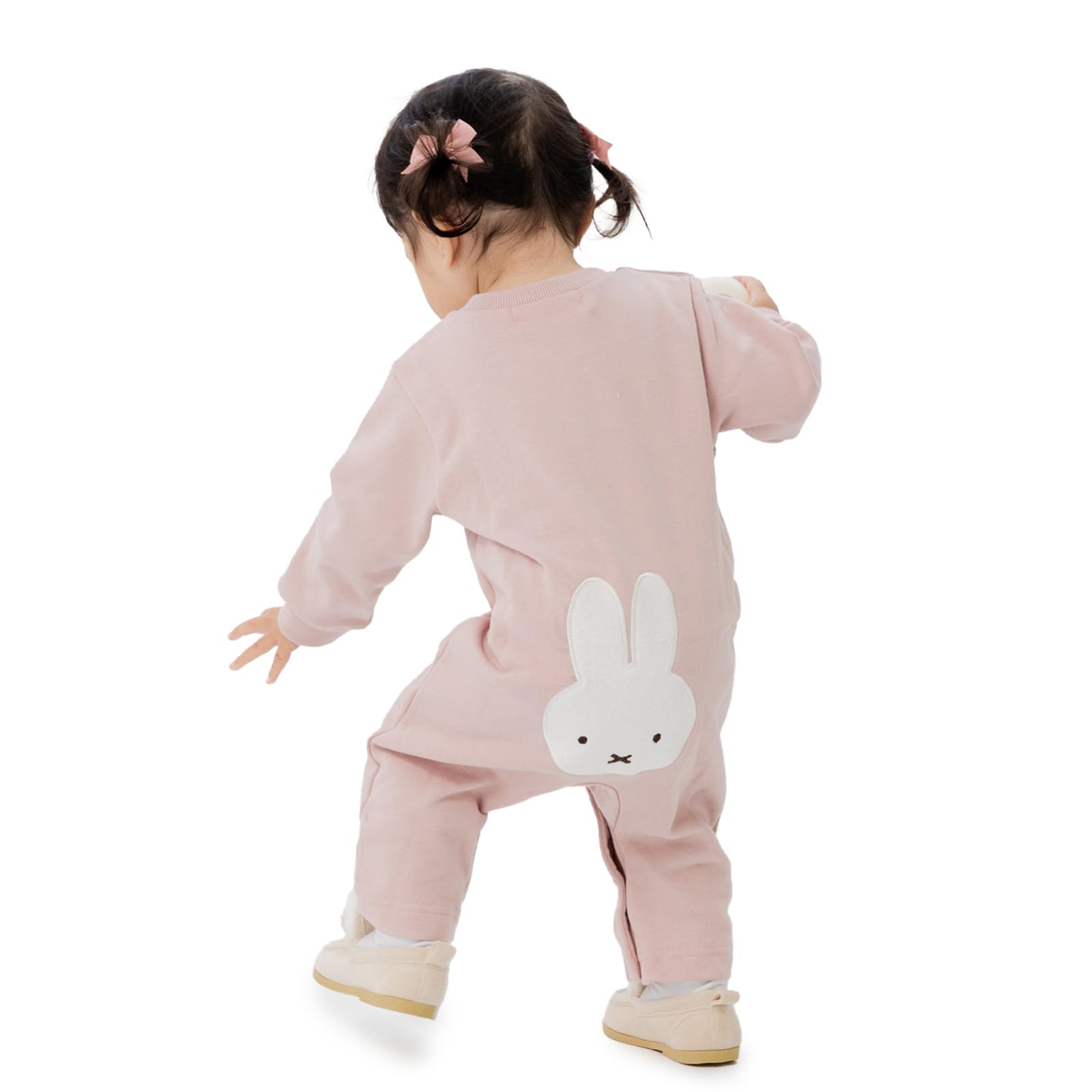 

chil2 Miffy Long Sleeve Romper Coverall for Full Front Newborn Baby Girls, Opening, Clothes, Children s Clothing, 94650381-70B