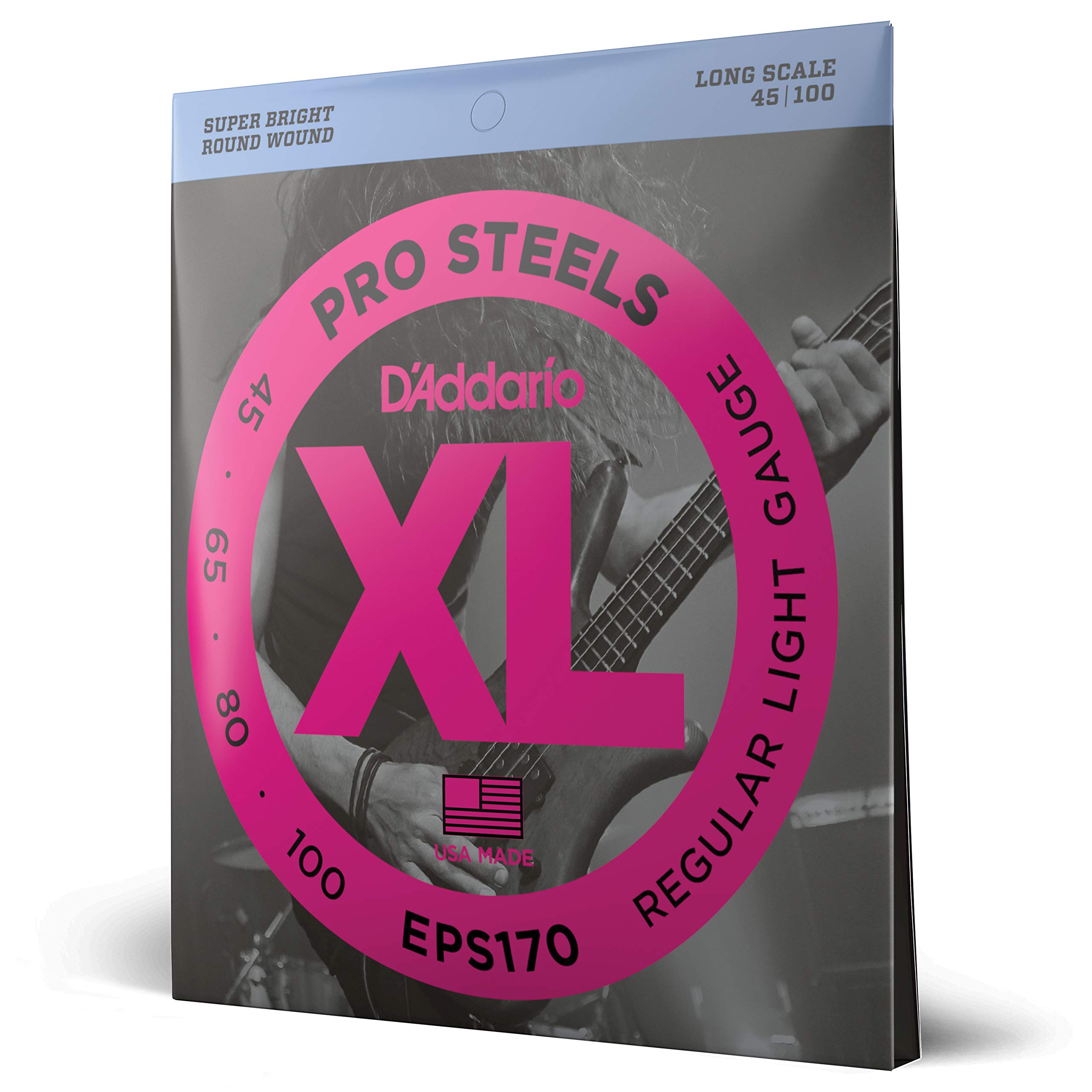 

Струны для бас-гитары Prosteel Long Scale EPS170 D Addario .045-.100