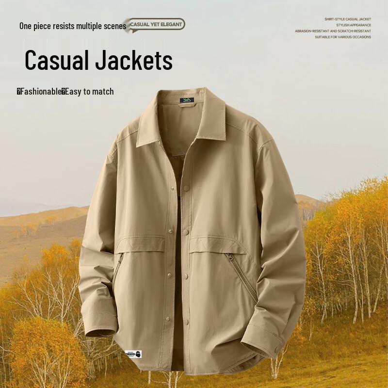 Fingercroxxit Unisex Autumn Shirt-Style Jacket