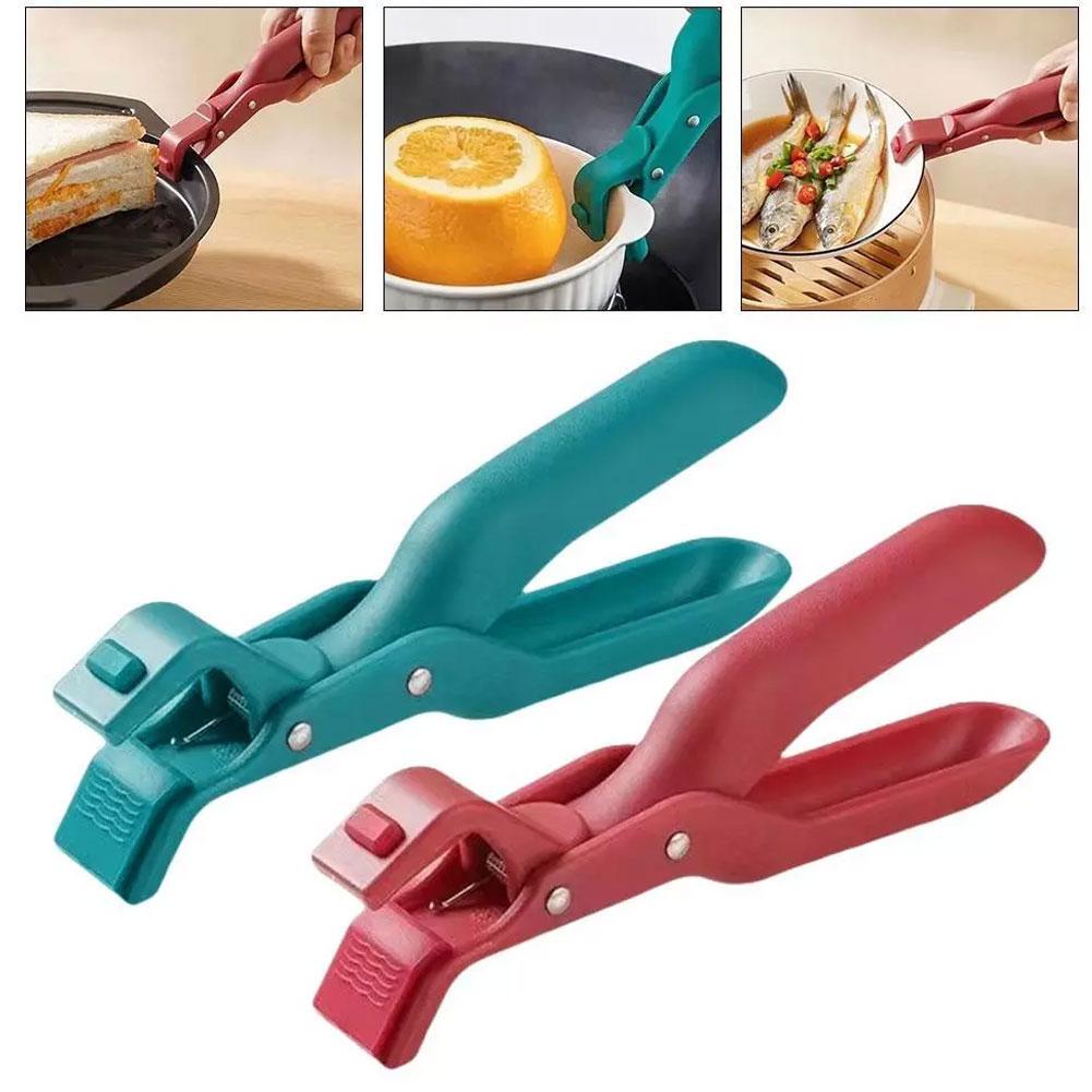 Multi-Purpose Anti-Scald Bowl Holder Clip for Kitchen Nylon Chuckle Clamp Bowl Dish Pot Holder Anti-hot Clip Kitchen Access V8W1