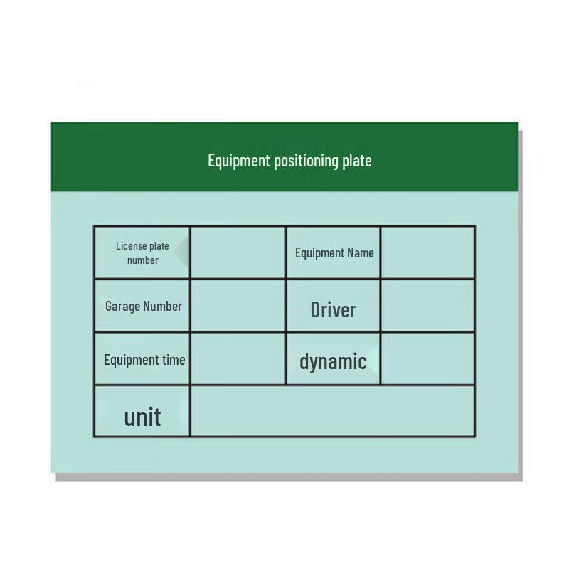 Vehicle Information Positioning Sign