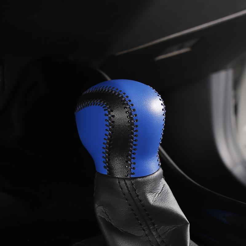 My Good Car Leather Hand-sewn Gear Shifter Handlebar Sleeve Cover Sleeve Car Styling For Toyota C-HR 2017 2018 Car Accessories