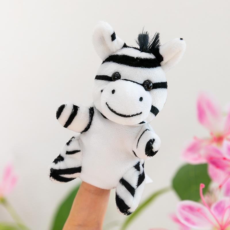 Forest Animal Finger Doll Panda Plush Toy Children Ocean Shark Doll