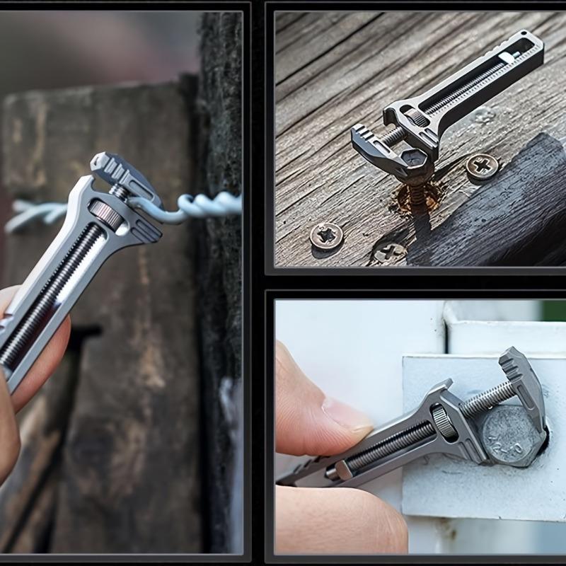 Mini Wrench Pocket Portable Multitool Tools for Outdoor Camping Compact Titanium Alloy Bottle Opener Outdoor Small Tools