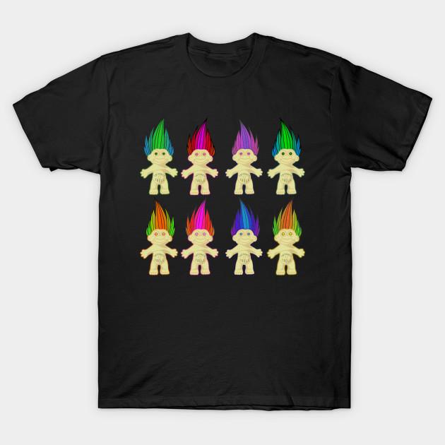 Men Black Print T-shirt Trolls No-Cut Transfer Paper Print Cotton Tshirt XL чёрный