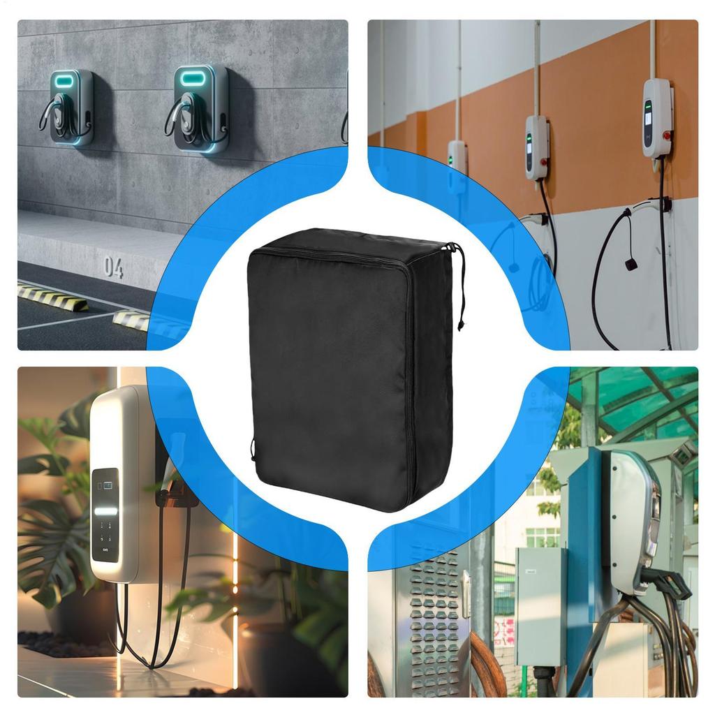 Electric Vehicle Charging Station Cover EV Charger Protective Cover UV Protection Bag For Campus Outdoor Public Building