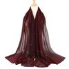 Women's Elegant Pleated Shawl Scarf, Lightweight Breathable Scarf with Beads, Versatile Sunscreen Shawl for Daily/Party