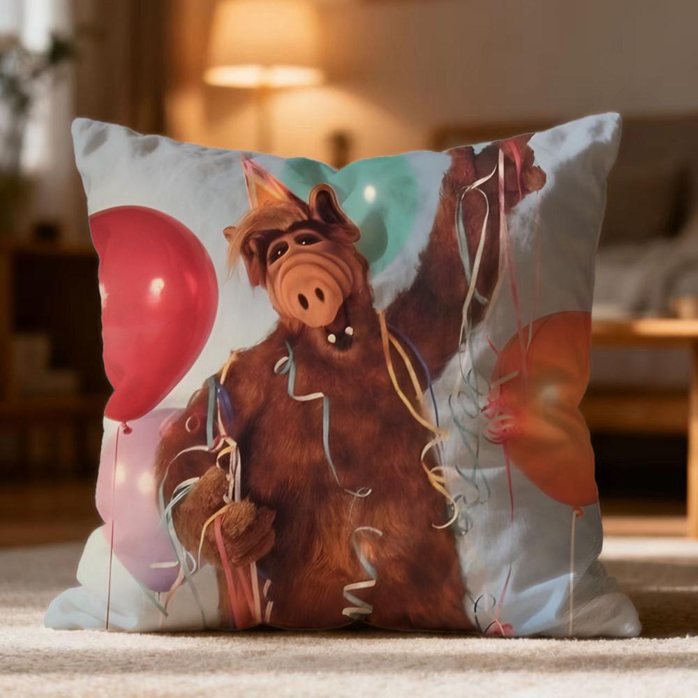 Popular AALFer Cushion Cover Soft Washable Pillow Case Multi-Scene for Couch Bed Travel Office Use