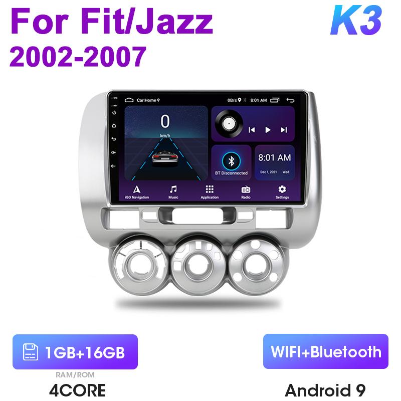 

2 Din Android 12 автомобильное радио для Honda Fit Jazz City 2002-2007 Мультимедиа Видео Плеер Навигация GPS 4G Carplay Авто Стерео RDS