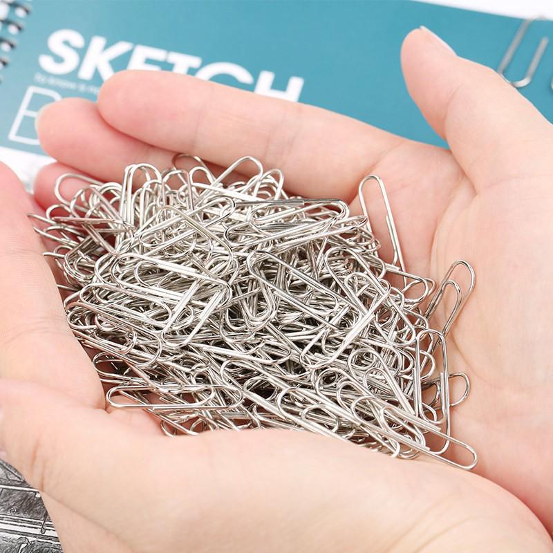 Colorful Plastic-Coated Paper Clips - Nickel-Plated Student Supplies, Bent Clips for Documents and Bookmarks