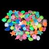 100Pcs/Pack Marine Luminous Stones Colorful Stones Simulating Shell Starfish Fish Tank Pebbles Fairy Garden Yard Ornaments