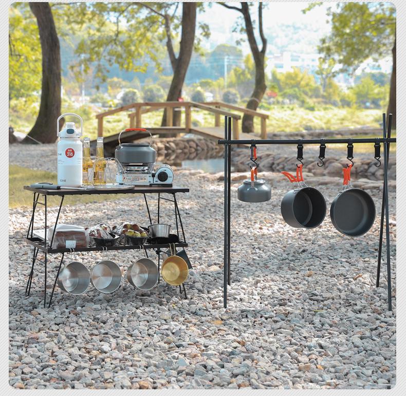Portable Camping Cookware Set for 4-5 People - Multifunctional Outdoor Picnic Kit
