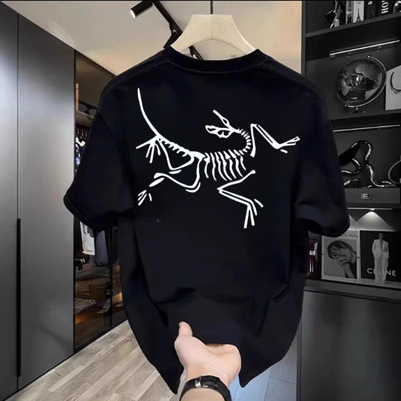 Bird Family Men's Heavyweight Double Yarn Combed Short Sleeve T-shirt - Summer Trend