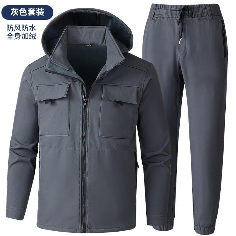 

Cashmere Overalls Suit Men s Outdoor Assault Clothing Wind-proof Water-splashing Cold Warm Tooling Labor Protection 190 Suggestion 180-200 kg