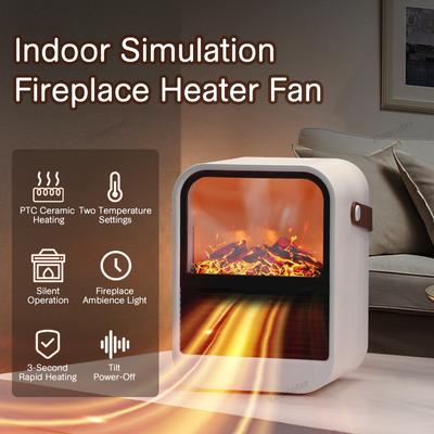 Calentador eléctrico para chimenea, ventilador cálido de escritorio, calentador de pared para el hogar, radiador de estufa, máquina calentadora, enchufe europeo
