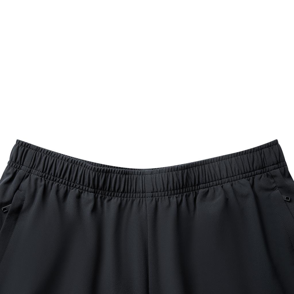 Li Ning Fitness Series Casual Minimalist Solid Color Sports Shorts Men Shorts Black AKSV525-6