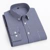 Thin Spring Summer 100% Cotton Shirts for Men Long Sleeve Checkered Dress Shirt Mens Blue Green  Men Clothing  Button Up Shirt