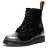 Dr. Martens 1460 Leather Round Toe Originals Short Boots Unisex Boots Silver Black 42731020