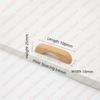 NAIERDI Solid Wood Cabinet Handles Modern Single Hole Wooden Pulls Octagon Round Knobs for Kitchen Cupboard Wardrobe Hardware