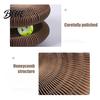 Compact Cat Scratching Bell Ball Toy Foldable Accordion Scratch Board Cats Interactive with Magic Portable