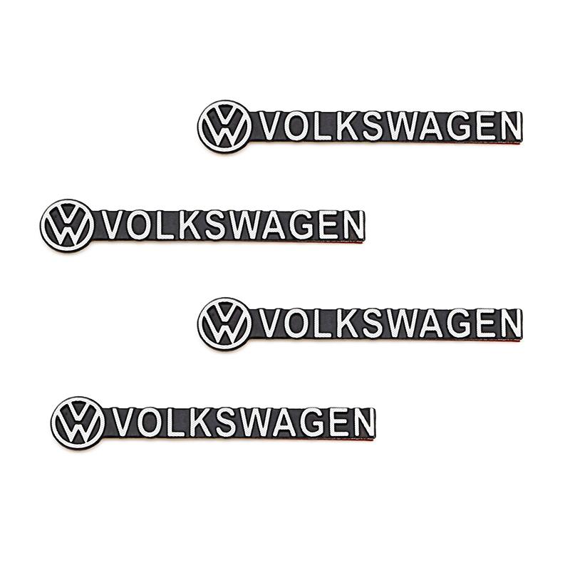 4/8Pcs Car Audio Speaker 3D Aluminum Badge Logo KL35 Stickers For VW GTl Golf Passat Polo Tiguan Arteon Touareg CC Taigo Caddy Jetta