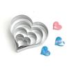 5-Piece Stainless Steel Heart Cookie, Vegetable & Fruit Cutter Set - Valentine's Day Special