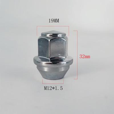1/4 Peças Porcas Cônicas de Aço Carbono 60 Graus Substituição Porcas de Roda Para Rodas de Carro M12X1.5 Sextavado de 19mm Porcas de Roda