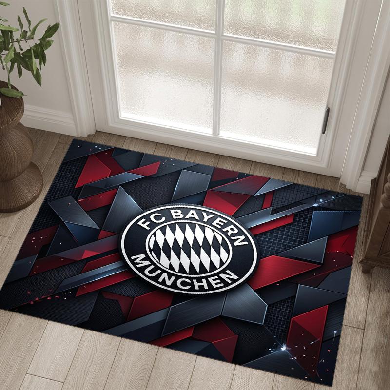 Tappeto in velluto di cristallo con design Bayern Monaco Accogliente Non?Tappeto Stampato Antiscivolo per Camera da Letto Soggiorno Ingresso