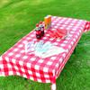 Plaid Disposable Tablecloth Waterproof Checkered Table Cover Outdoor Tablecloth for Picnic Camping Barbecue