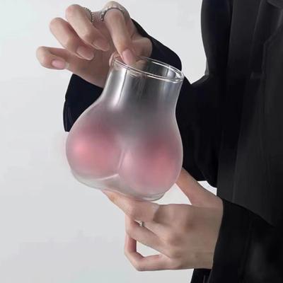 401-500ML Tazza a forma di culo Divertente Tazza da caffè Tazza da bere con culo alla pesca Novità Bevande calde e fredde Vetro per la casa Bar Ristorante Arredamento