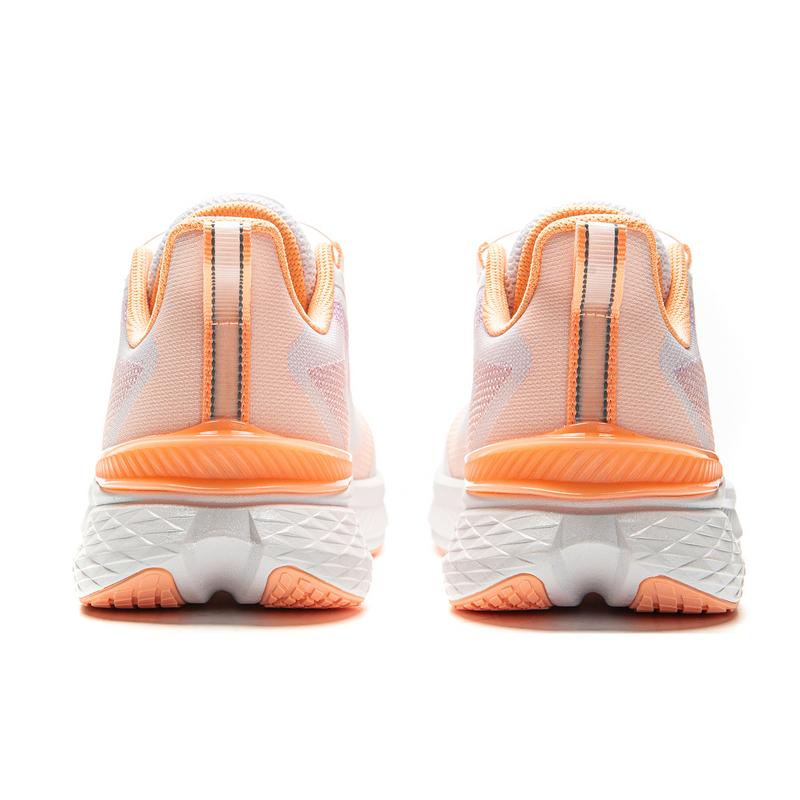 Li Ning Kids Running Shoes Comfortable Versatile Shock Absorbing Durable Low Top Kids Sneaker Fluorescent-Orange Standard-White YKFV094-4