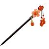 Women's Kanzashi Hair Stick for Yukata, Hot Springs, and Japanese Kimono - Red Flower