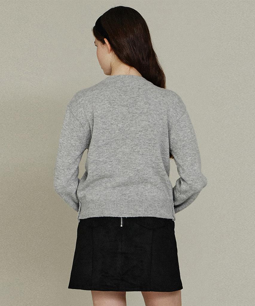 ITOV SEOUL Slit Button Round Knit Mg