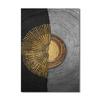 Modern Abstract Golden Black Canvas Painting Wood Texture Nordic Posters and Prints Wall Art Pictures for Living Room Home Decor