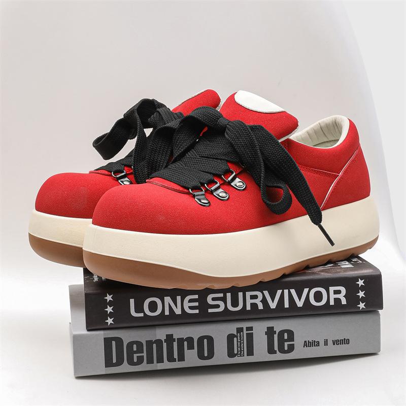 

Новая изысканная мужская мода Универсальная повседневная обувь для скейтборда для молодежи Износостойкая Противоскользящая Дышащая Толстая подошва Кроссовки для бега 44