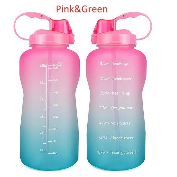 2000/3800 ml große Wasserflasche, auslaufsicherer Wasserkrug, sorgt dafür, dass Sie täglich genug Wasser für Fitness, Fitnessstudio und Outdoor-Sportarten trinken