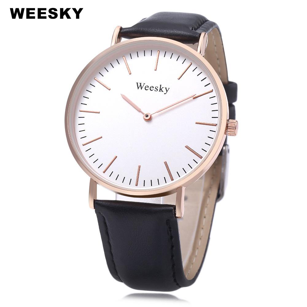 Weesky 699 Unisex Quartz Watch Nail Shape Scale Leather Band Wristwatch Buy At A Low Prices On Joom E Commerce Platform