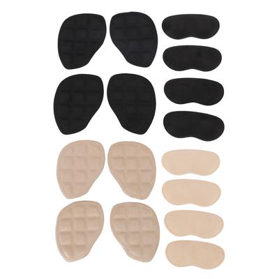 8 Pcs Forefoot Heel Cushion Inserts Non Slip Improved Shoe Fit Adhesive Heel Grips Liners for Too Bi