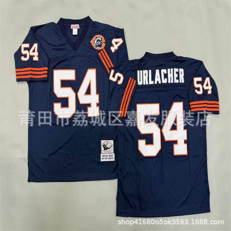 Chicago Bears Vintage NFL Football Jersey Mens Cotton Embroidered Retro Sports Apparel Size S To XXXL