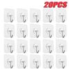 Transparent Stainless Steel Self-Adhesive Hooks Bathroom Towel Clothes Storage Sticker Hook Key Hangers Storage Holder