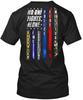 No One Fights Alone Dispatch Ems Corrections TTshirt Made In USA Size S To 5XL